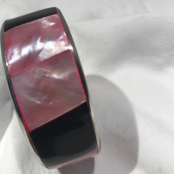 Vintage 80’s pink pearl and black bracelet - Picture 4 of 5